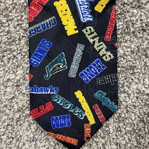 NFL Team Logo Tie Men's One Size Football Themed‎ Necktie Made in USA VTG